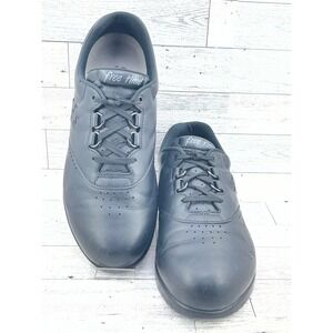 SAS Free Time Women Sz 8.5W Black Leather Walking Shoes Sneakers Made in USA